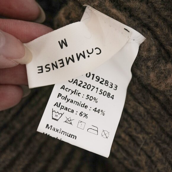 Brown Wrap Asymmetric Cardigan 🧸 COMMENSE - Picture 4 of 6